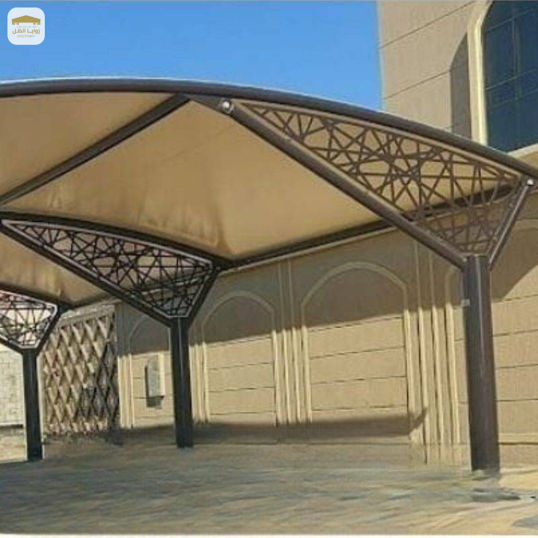 خطوات تصميم وتنفيذ مظلات السيارات